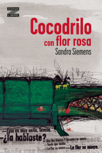 Portada Cocodrilo con flor rosa